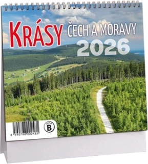 Kalendář Krásy Čech a Moravy mini 2026