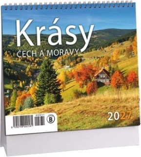 Kalendář Krásy Čech a Moravy mini 2027