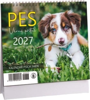 Kalendář Pes - věrný přítel mini 2027