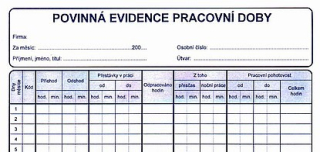 ASOPOL 080540 Povinná evidence pracovní doby  20listů 