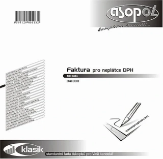 ASOPOL 041000 Faktura pro neplátce DPH 2/3 A4 COPY 