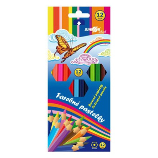 Pastelky JUNIOR šestihranné 12 ks 