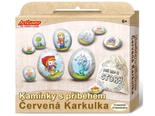 Kamínky s příběhem - Červená Karkulka