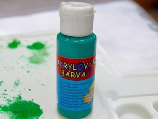 Akrylová barva 60ml- zelená