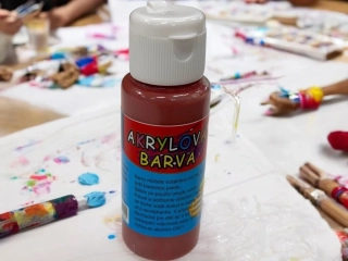 Akrylová barva 60ml- hnědá