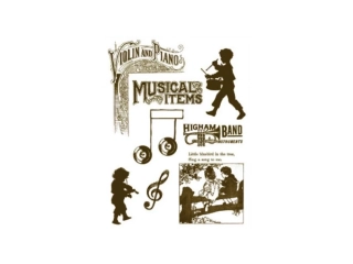 Gelová razítka - Malí muzikanti + texty