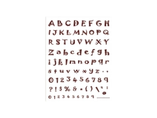 Razítka gelová - Gelová razítka- abeceda