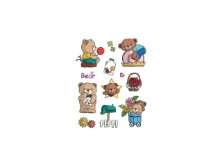 Razítka gelová - Gelová razítka - Medvídci s poštovní schránkou