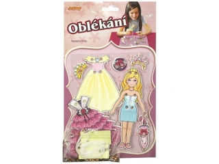 Oblékání- panenka blondýnka