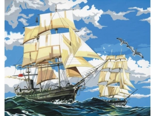 Malování na plátno 28x35cm Plachtnice