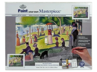 Malířské plátno Royal Langnickel - Nedělní odpoledne na ostrově Grande Jatte, Georges Seurat