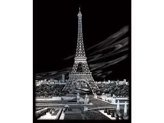 Vyškrabovací obrázek- Eiffelova věž