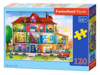 Puzzle Castorland 120 dílků - Život v domě