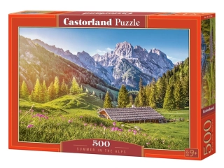Puzzle Castorland 500 dílků - Léto v Alpách