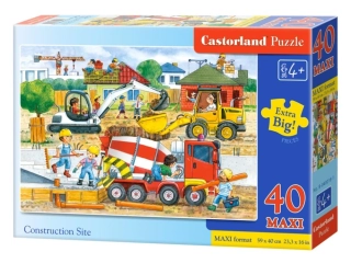 Puzzle Castorland MAXI 40 dílků - Staveniště