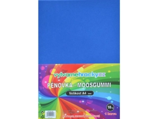 Pěnovka-modrá, 10 ks, A4 - cca 2 mm