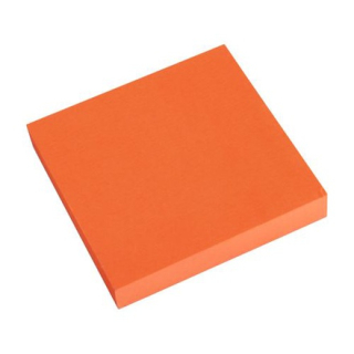 Samolepící bloček 75x75 NEON oranžový