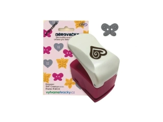 Děrovačky s embosing efektem - motýl s dírkami