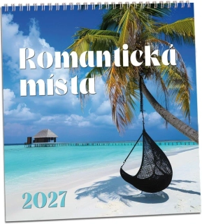 Kalendář nástěnný Romantická místa 2027