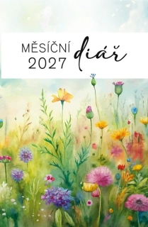 Diář měsíční malý 2027 potisk
