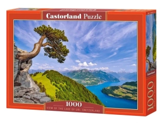 Puzzle Castorland 1000 dílků - Výhled na jezero Uri, Švýcarsko