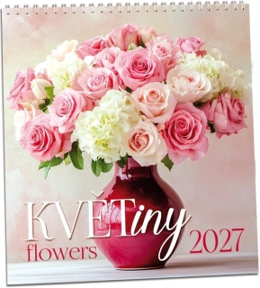 Kalendář nástěnný Květiny 2027