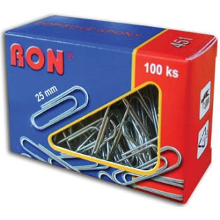 Spony dopisní 25mm, 100ks