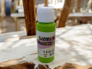 Akrylová barva na sklo a keramiku 60ml- Tyrkysově zelená