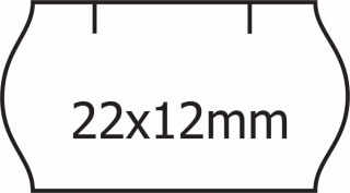 Cenové etikety 22x12mm CONTACT bílé