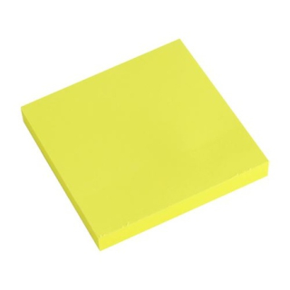 Samolepící bloček 75x75 NEON žlutý