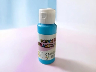 Barva na sklo a keramiku 60ml- modrá světlá