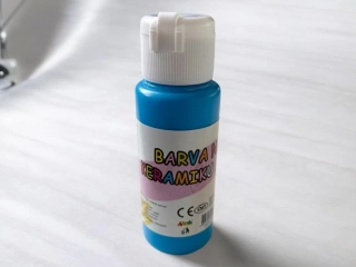 Barva na sklo a keramiku 60ml- modrá