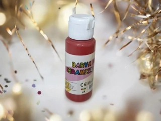 Barva na sklo a keramiku 60ml- hnědá