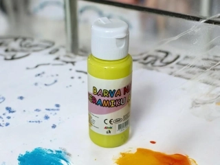 Barva na sklo a keramiku 60ml- citrónové žlutá