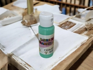 Barva na sklo a keramiku 60ml- kobaltová zeleň