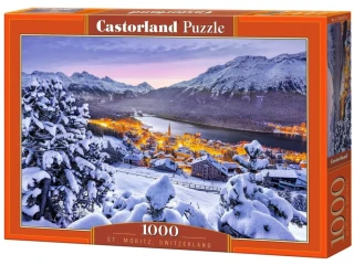 Puzzle Castorland 1000 dílků – Svatý Mořic, Švýcarsko