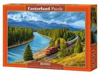 Puzzle Castorland 1000 dílků – Vlak v národním parku Banff